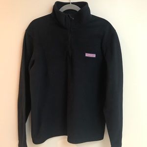 Vineyard Vines Men’s Black Half Zip Pullover Med